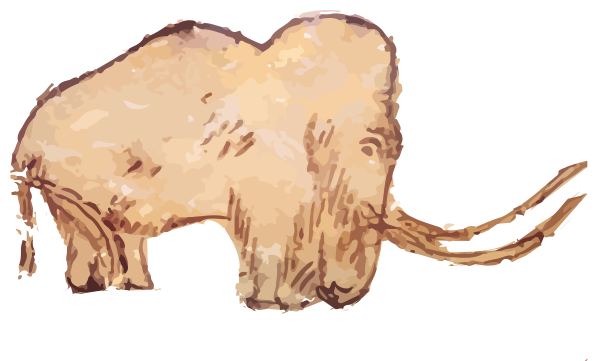 599x361 About The Woolly Mammoth - Mammoth Cave Painting