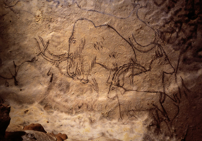 695x485 The Cave Of The Hundred Mammoths Day Of Archaeology - Mammoth Cave Painting