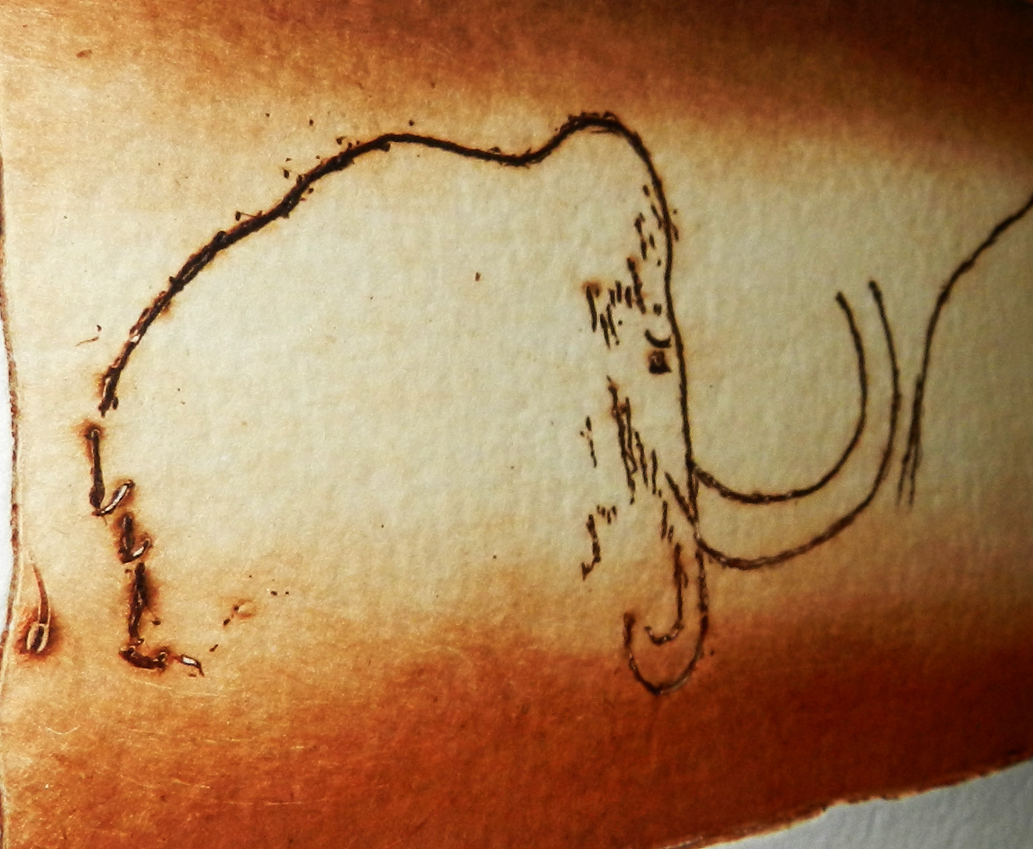 1488x1224 Elfshot Bringing Home Rouffignac Cave Art - Mammoth Cave Painting
