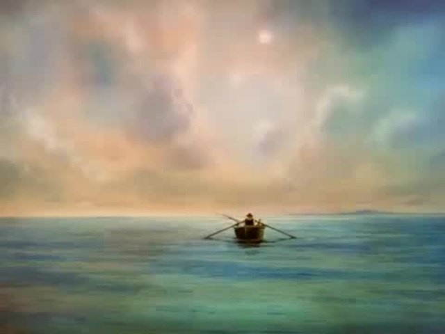 640x480 The Old Man And The Sea - Man And The Sea Painting