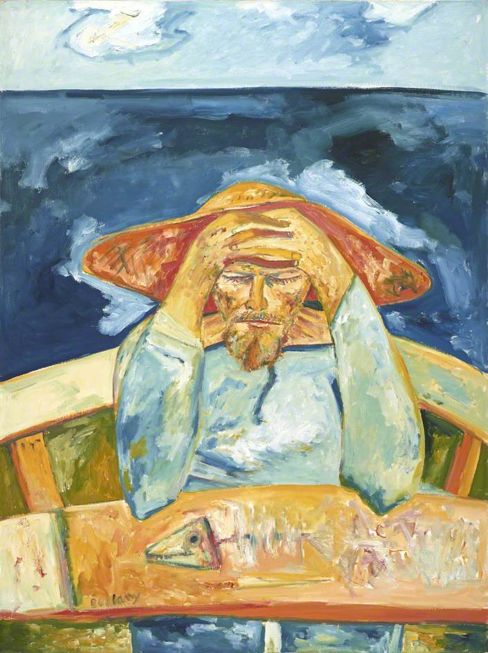 706x944 The Old Man And The Sea Art Uk - Man And The Sea Painting