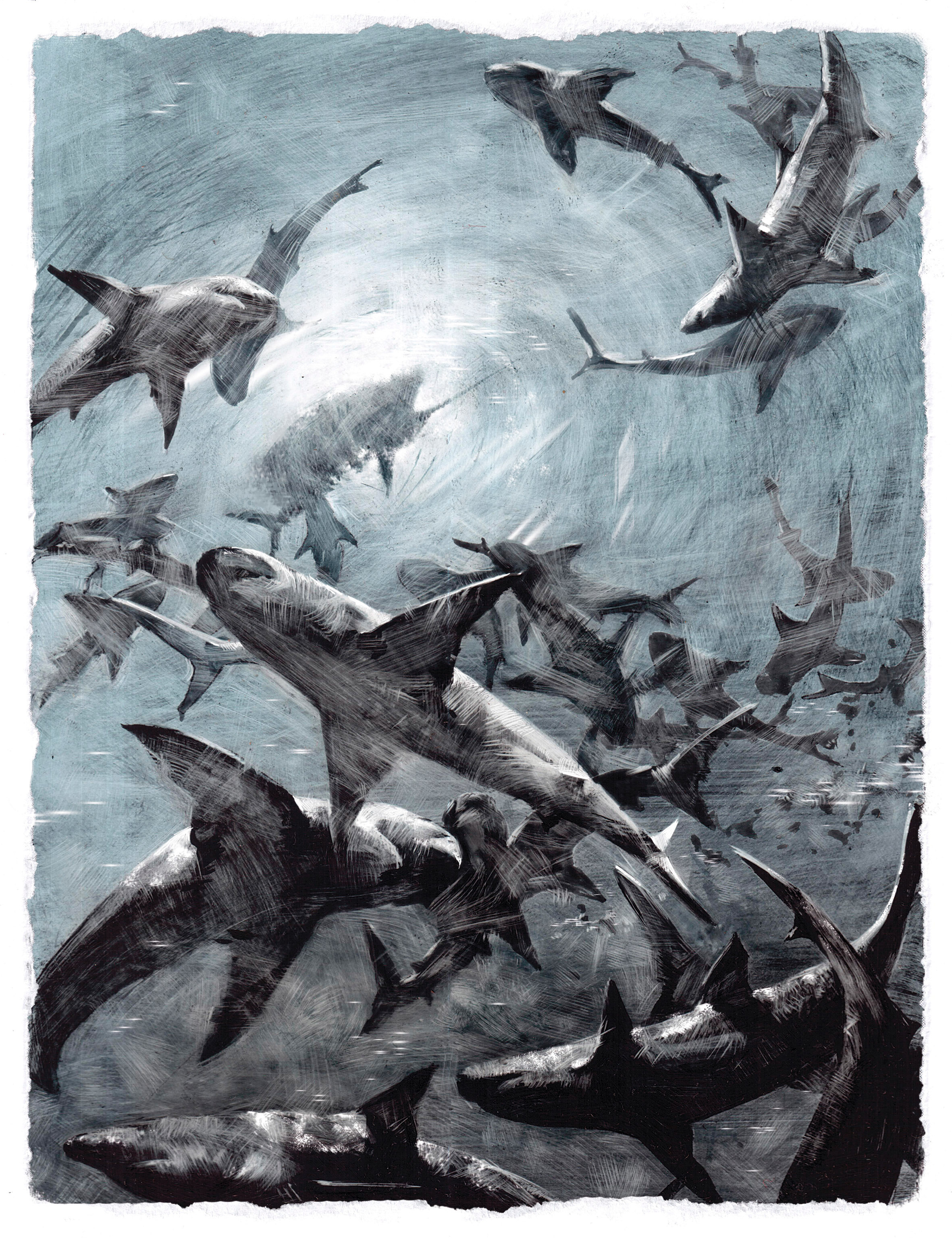 2362x3071 E.hemingway The Old Man And The Sea Illustrations On Behance - Man And The Sea Painting