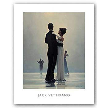 350x350 The Singing Butler Jack Vettriano Umbrella Love - Man And Woman Dancing In The Rain Painting