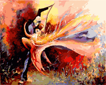350x279 Gx8264 4050 Home Decoration Abstract Man And Woman Dancing - Man And Woman Dancing Painting