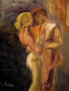 226x300 Man And Woman Dancing Paintings Fine Art America - Man And Woman Dancing Painting