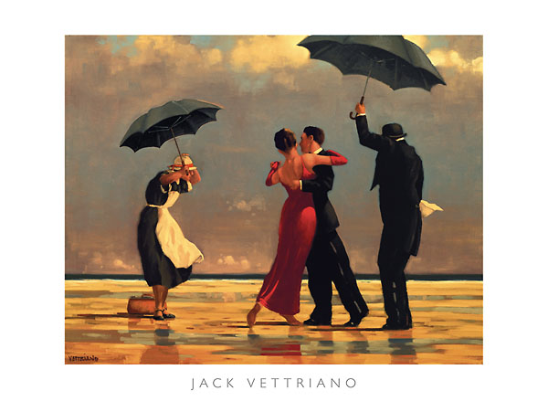 600x451 The Singing Butler By Jack Vettriano - Man And Woman Dancing Painting