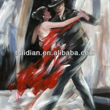 360x360 Best Sale Abstract Portrait Dancing Man And Woman Oil Paintings - Man And Woman Dancing Painting
