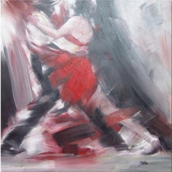 350x349 Dancing Man And Woman 1 - Man And Woman Dancing Painting