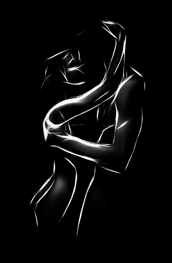 589x900 Man And Woman Painting By Steve K - Man And Woman Kissing Painting