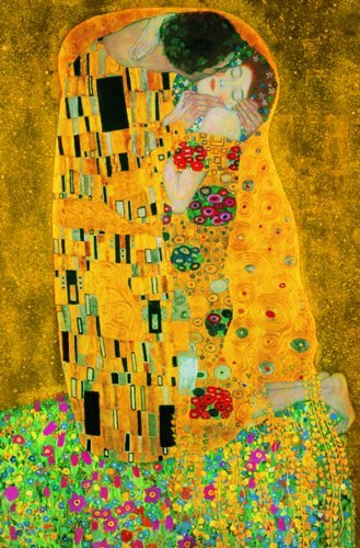 329x500 Giant Art Xxl Poster The Kiss Photo, Mural, Wall - Man And Woman Kissing Painting