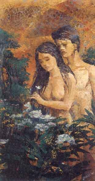 310x586 Man And Woman By Cesar Legaspi Blouin Art Sales Index - Man And Woman Painting