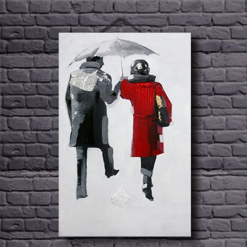 Man And Woman Under Umbrella Painting at Explore
