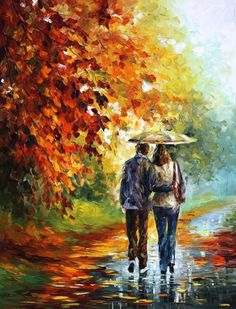 236x309 65 Best People To Paint Images On Painting Art - Man And Woman Under Umbrella Painting