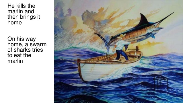 638x359 Old Man And The Sea Urooj Arshad - Man At Sea Painting