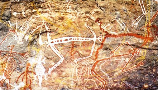 507x288 Early Modern Man Art, Beads, Painting And Cave Art Facts And Details - Man Cave Painting