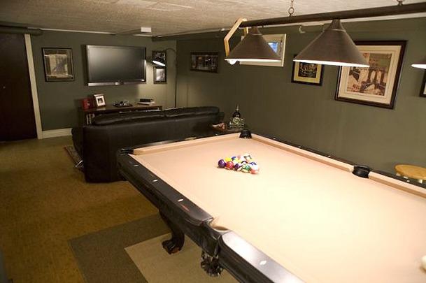 609x405 Painting A Man Cave - Man Cave Painting