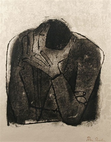367x470 Crying Man From Rilke By Ben Shahn On Artnet - Man Crying Painting