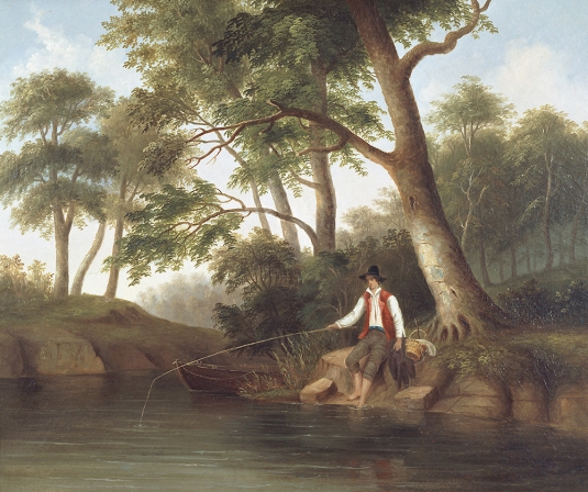 535x448 Man Fishing Scad Museum Of Art - Man Fishing Painting