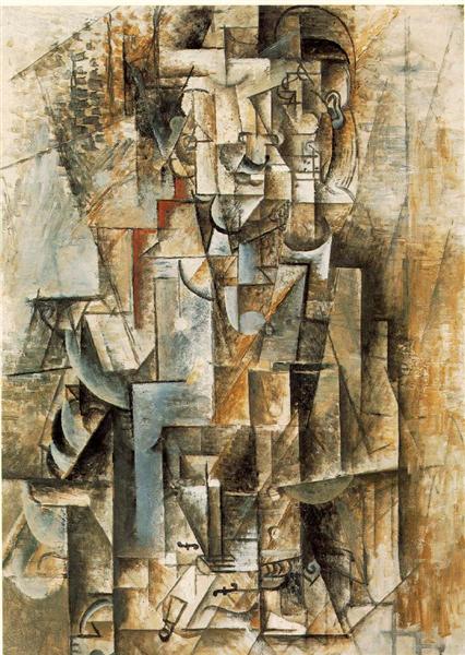 426x600 Man With Guitar, 1912 - Man Guitar Painting