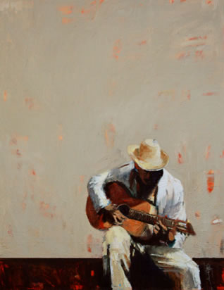 318x412 Sally Taylor - Man Guitar Painting