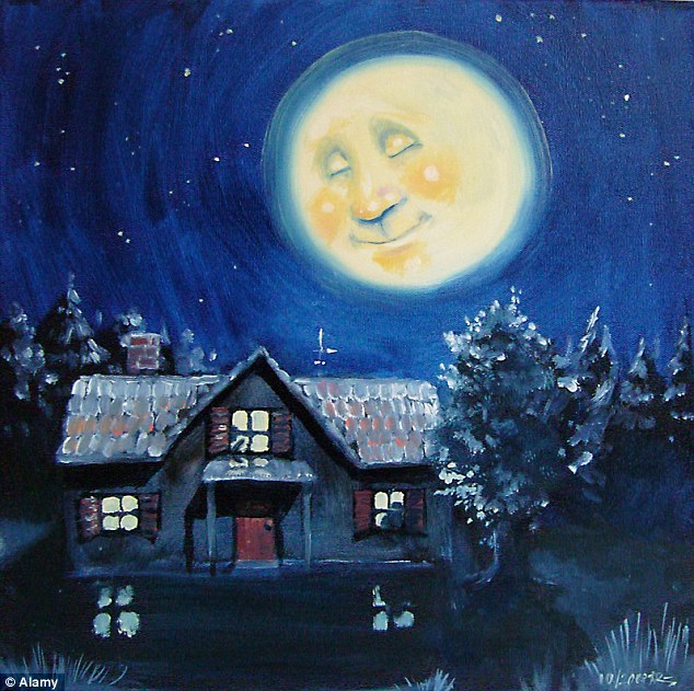 634x631 Man In The Moon Created By Volcanic Eruption, Not Asteroid Impacts - Man In The Moon Painting