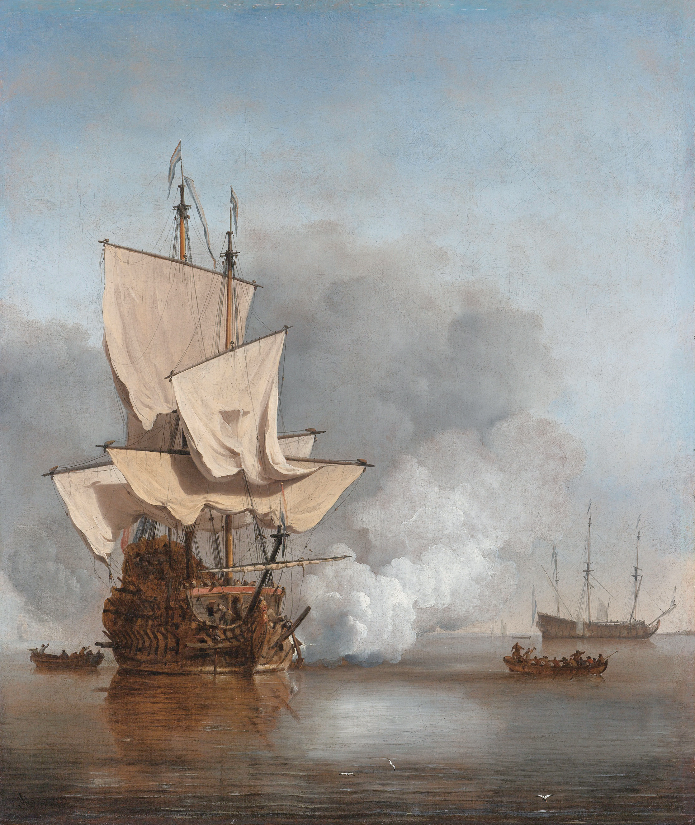 2232x2652 Man O War Painting Man Of War - Man O War Painting