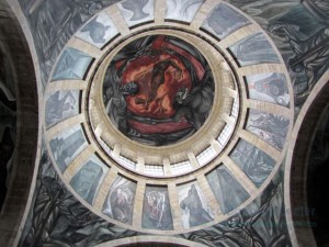 300x225 Clemente Orozco - Man Of Fire Painting