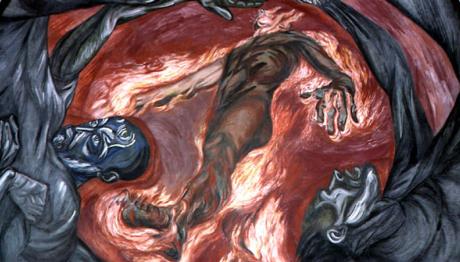 460x262 Orozco Man Of Fire National Endowment For The Humanities - Man Of Fire Painting