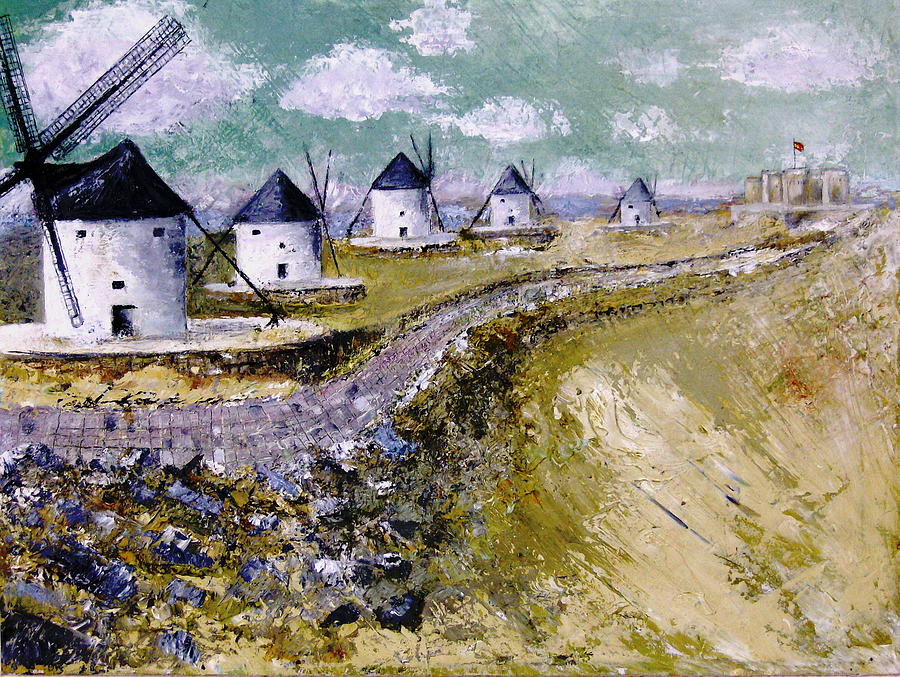 900x677 Man Of La Mancha Country Painting By Norman Shipley - Man Of La Mancha Painting