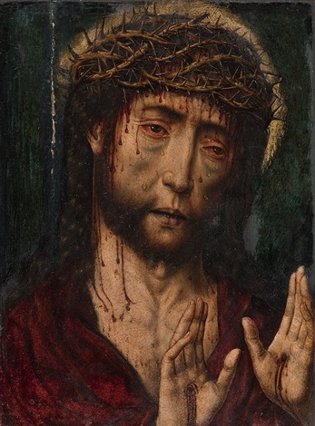 347x470 Christ As The Man Of Sorrows By Aelbrecht Bouts On Artnet - Man Of Sorrows Painting