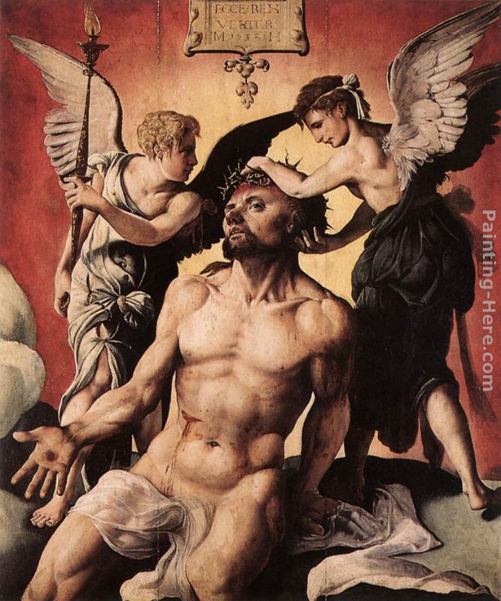 720x863 Maerten Van Heemskerck Man Of Sorrows Painting Anysize 50% Off - Man Of Sorrows Painting