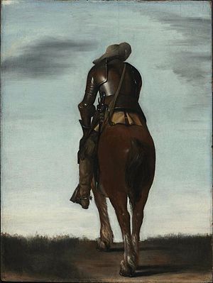 300x399 Man On Horseback (Gerard Ter Borch) - Man On Horse Painting