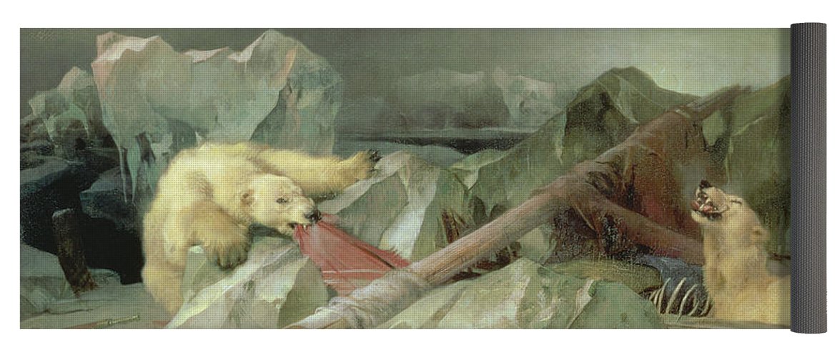 1171x500 Man Proposes, God Disposes, 1864 Yoga Mat For Sale By Sir Edwin - Man Proposes God Disposes Painting