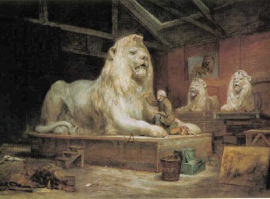 550x405 Sir Edwin Henry Landseer (1802 1873), Victorian Art History - Man Proposes God Disposes Painting