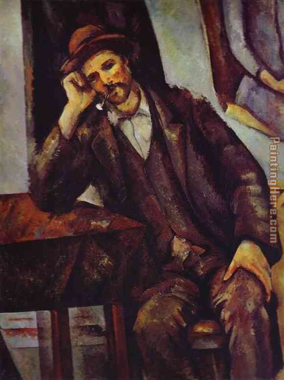 580x776 Paul Cezanne Man Smoking A Pipe Painting Anysize 50% Off - Man Smoking Pipe Painting