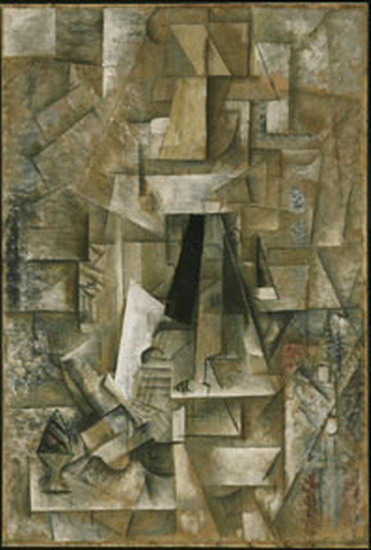 371x550 Pablo Picasso Man With Guitar, 1912 - Man With Guitar Painting