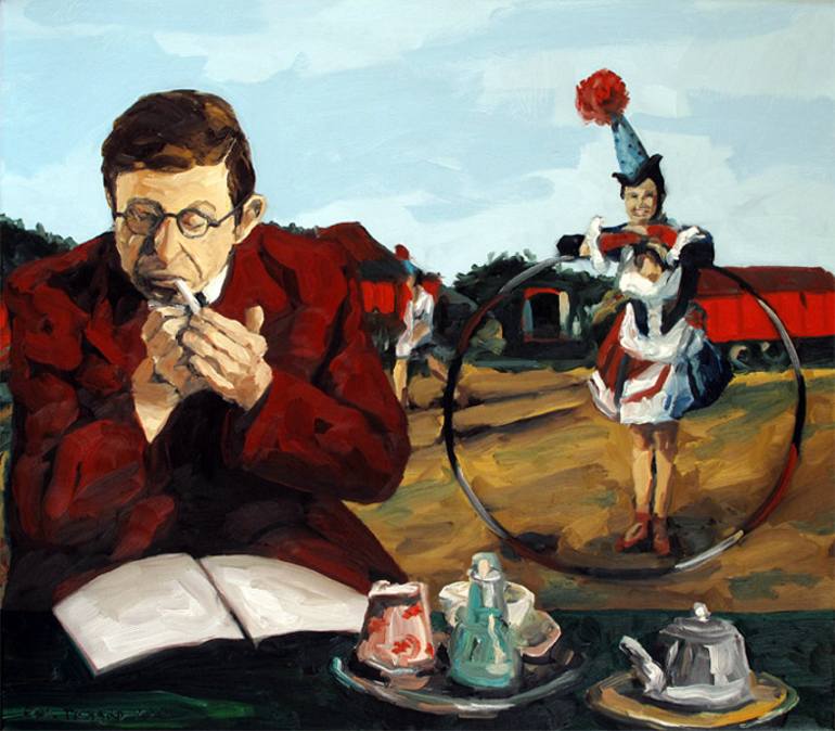 770x674 Saatchi Art Circus (Manager) Painting By Paul Tilyard - Manager Painting