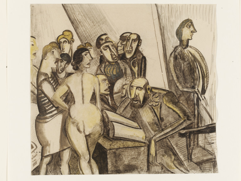 768x576 The Theatre Manager Lewis, Wyndham Vampa Search The Collections - Manager Painting