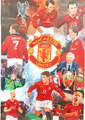 283x400 Manchester United Oil Painting Portalite Art Studios - Manchester United Painting