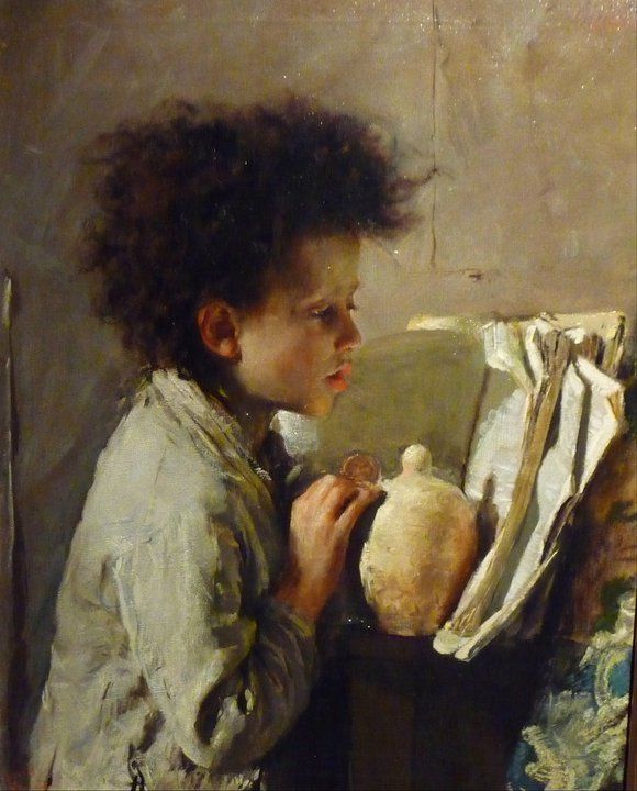 580x720 The 120 Best Antonio Mancini Images On Figurative Art - Mancini Painting