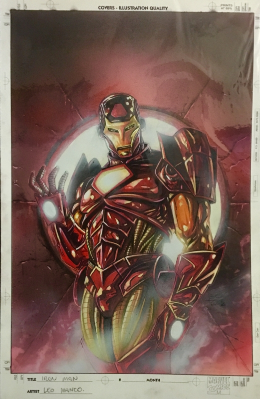 521x800 Leonardo Manco Iron Man Painting, In Edward Chu's My Gallery Comic - Manco Painting