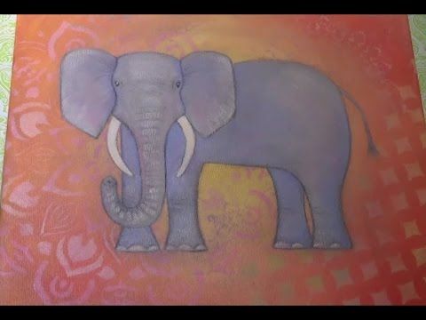 480x360 Mandala Elephant Acrylic Painting Tutorial How To Paint Amp Draw - Mandala Elephant Painting