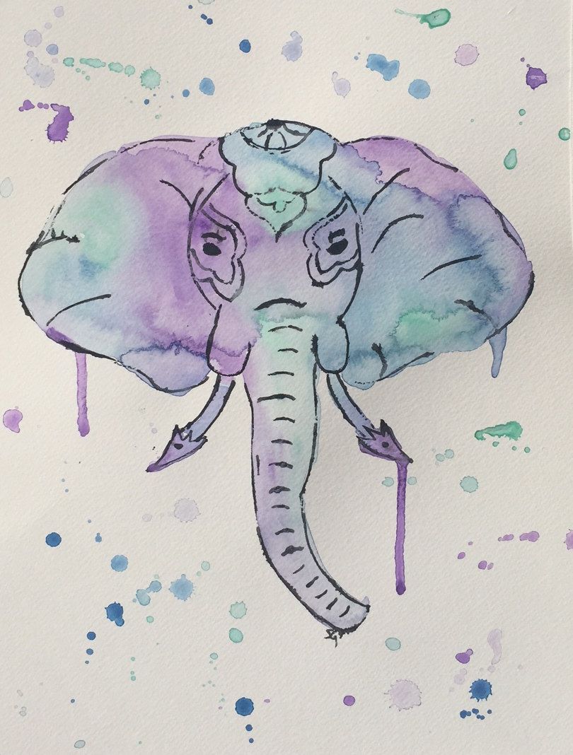 810x1068 Mandala Elephant Watercolor - Mandala Elephant Painting