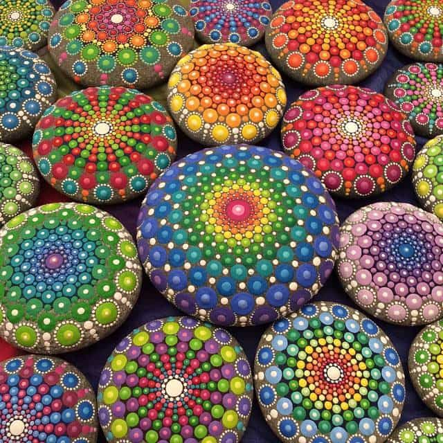 640x640 How To Make Beautiful Mandala Rocks The Whoot - Mandala Painting