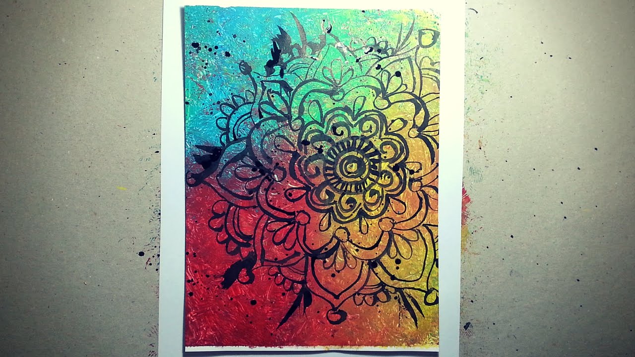 1280x720 How To Paint A Mandala - Mandala Painting