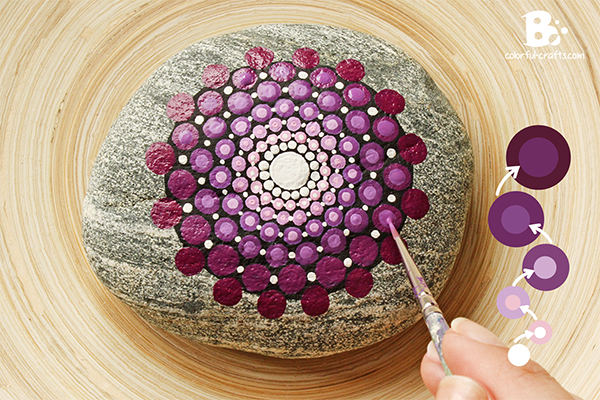 600x400 Mandala Stones Diy Colorful Crafts - Mandala Painting