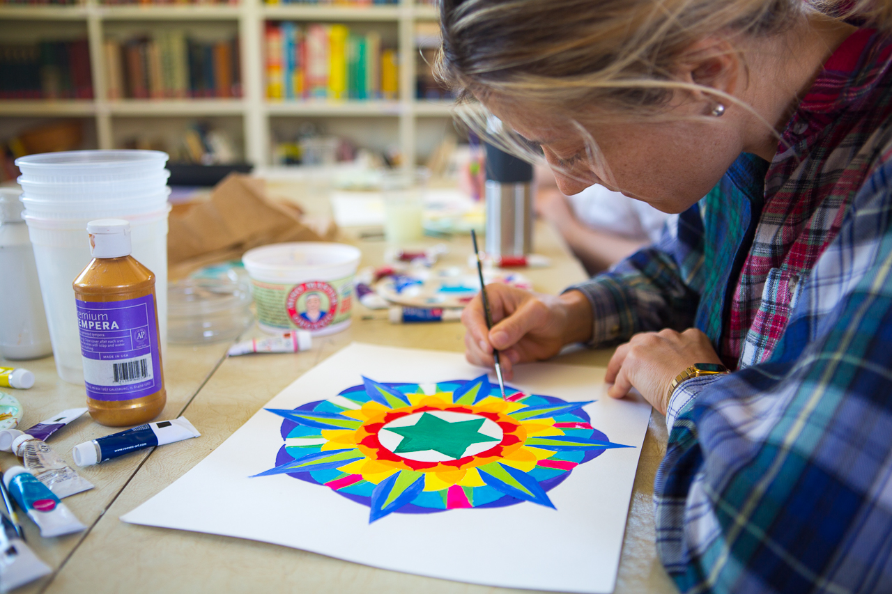 1280x853 Chakra Mandala Painting Sivananda Ashram Yoga Ranch New York - Mandala Painting