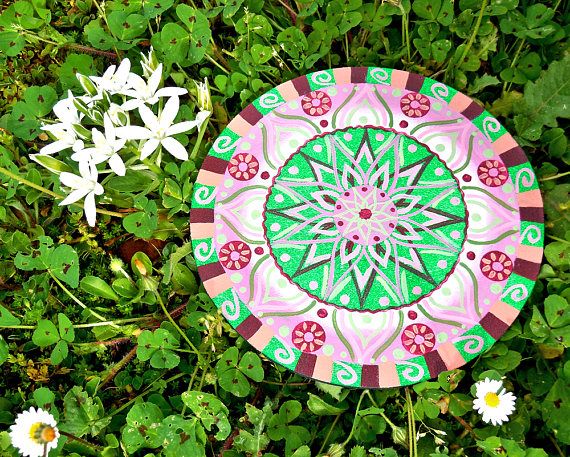 570x457 New Age Spirituality, Mandala Gift For Expectant Mother, Round - Mandala Painting Online