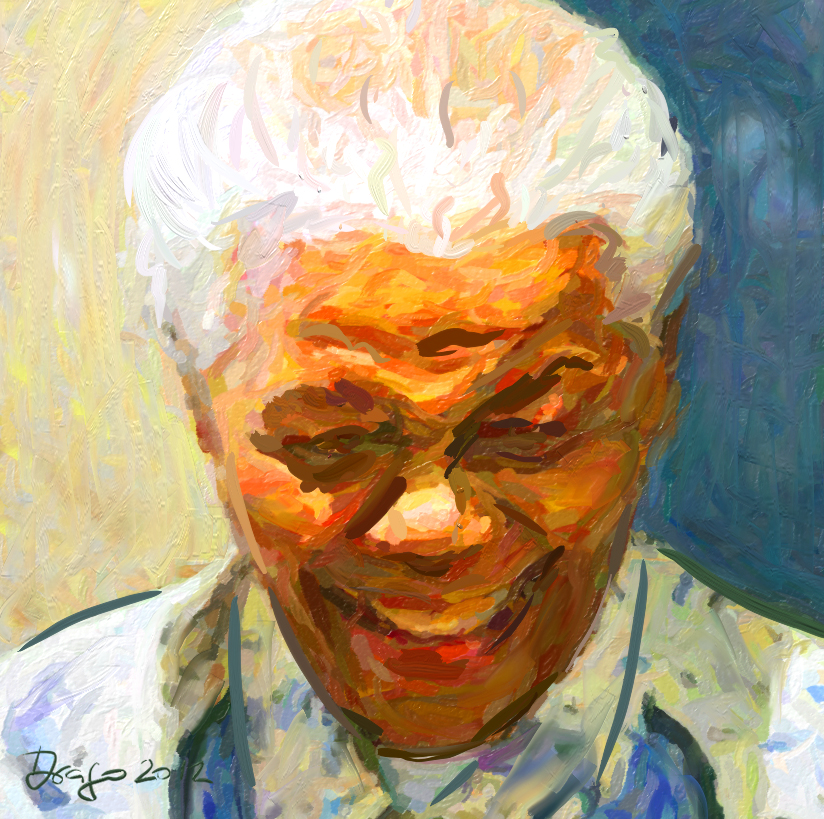 824x819 Nelson Mandela Digital Painting - Mandela Painting