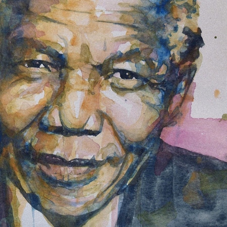 450x450 Top Original Art Oil Painting South Africa President Nelson - Mandela Painting